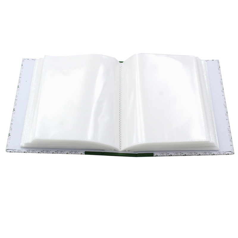 Album photo Viva vert 100 pochettes 10X15 ouvert sans photo