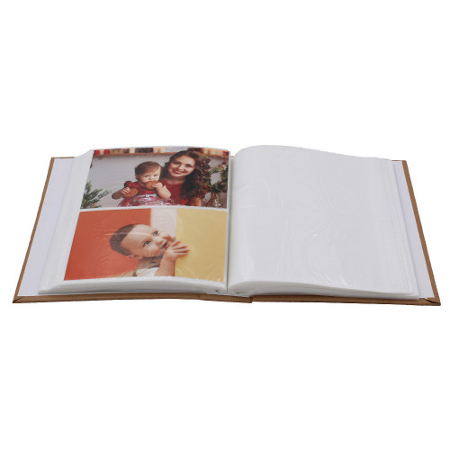 Album Kraft Feuille 200 pochettes 10X15 avec photos