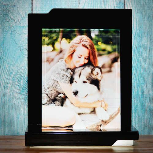 Socle lumineux Spinto pour photo couleur 15x20 cm verticale avec photo couleur - CashPhoto