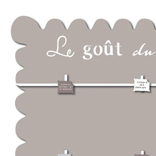 Pêle-mêle photo Le goût du Bonheur taupe Bruit de Cadre