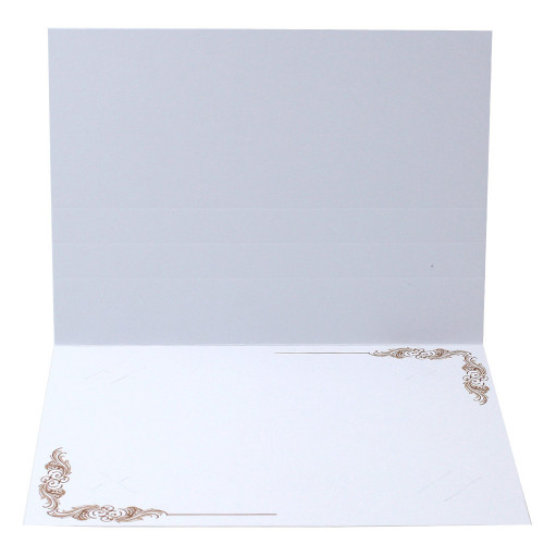 Cartonnage photo blanc Frise N1 - Cuivrée sans photo
