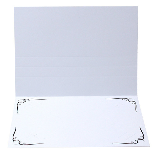 Cartonnage photo blanc Frise N2 - Noir