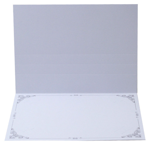 Cartonnage photo blanc Frise N4 - Gris-intérieur