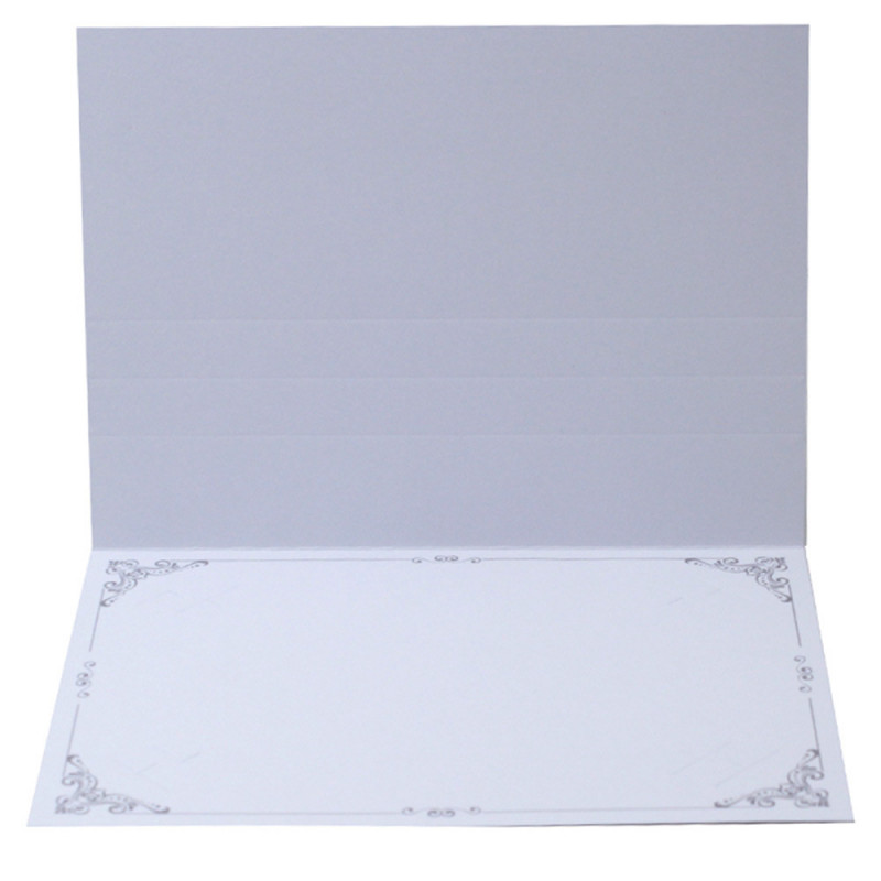 Cartonnage photo blanc Frise N4 - Gris-intérieur