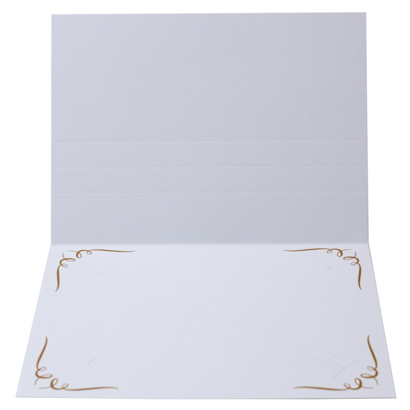 Cartonnage photo blanc Frise N2 - Cuivré-intérieur