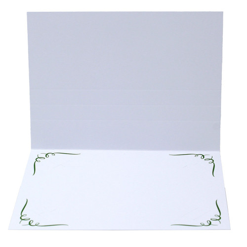 Cartonnage photo blanc Frise N2 - Vert foncé