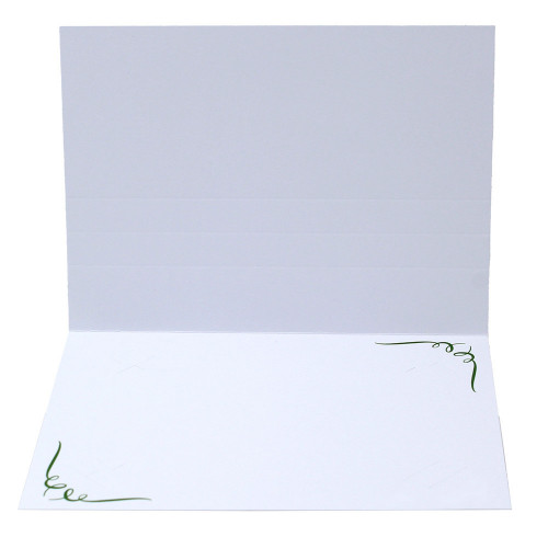 Cartonnage photo blanc Frise N3 - Vert foncé