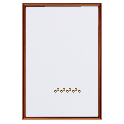 Pêle-mêle magnétique Cuivré 50x70 fond blanc