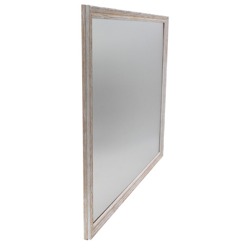 Pêle-mêle magnétique en bois Crème 40X50 fond alu coté