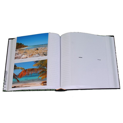 Lot de 6 albums photo 2d choix Words brun pour 200 photos 11.5x15-ouvert