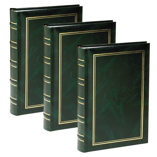 Lot de 3 albums photo 2d choix Erica Marbré vert 200 pochettes 11x15