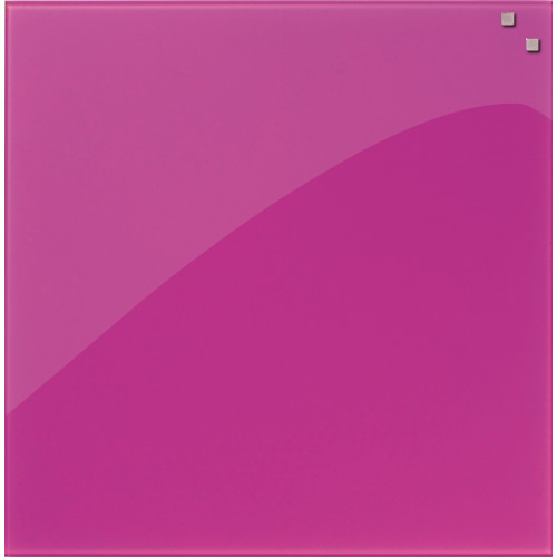 Tableau magnétique Naga fushia en verre 45X45