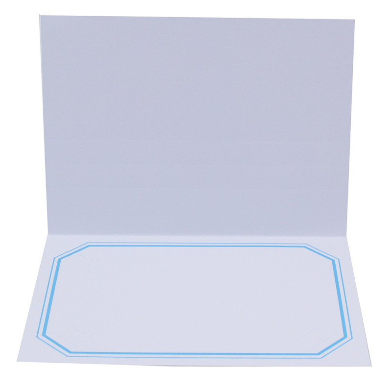 Cartonnage photo blanc Octo Duo - Bleu clair
