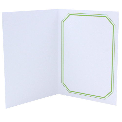 Cartonnage photo blanc octo Duo - Vert clair