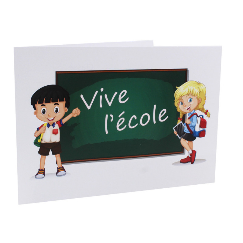 Cartonnage scolaire - Groupe 20x30-20x25-18x27-18x25-18x24 avec RABAT - Vive l'école