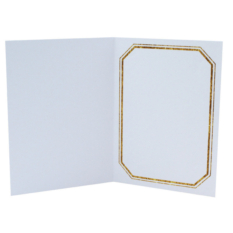 cartonnage photo blanc octo doré new