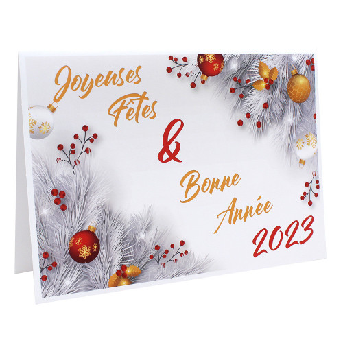 Lot cartonnage photo Joyeuses Fêtes - Horizontal 2023