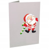Lot de 100 cartonnages photo Grand Pere Noel avec canne 15x20 vertical