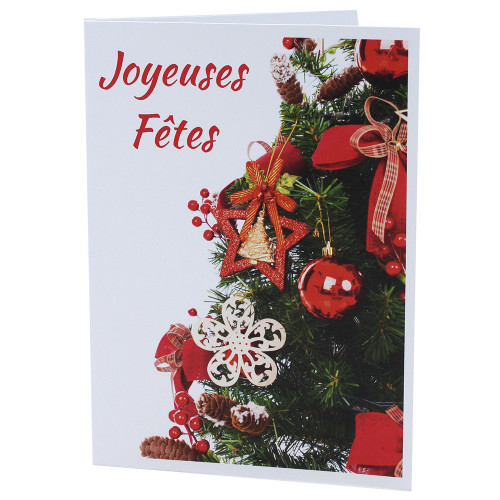 Lot cartonnage photo Joyeuses Fêtes - Vertical Déco sapin