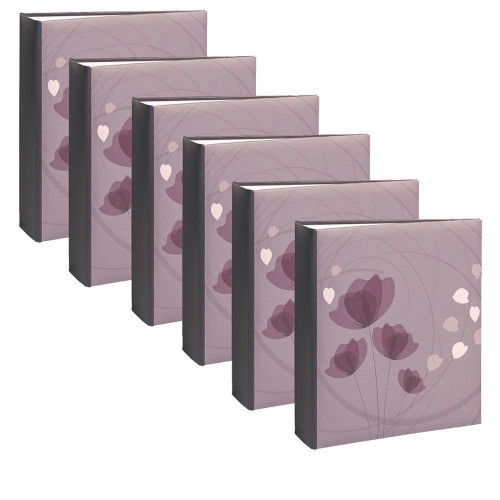 Lot de 6 albums photo 2d choix Erica Ellypse 2 violet 200 pochettes 11,5X15