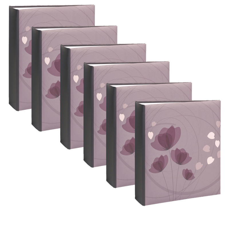 Lot 6 albums 2d choix Ellypse 2 violet 200 pochettes 11,5X15