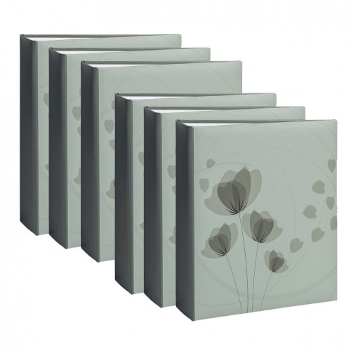 Lot de 6 albums photo Erica Ellypse 2 gris 200 pochettes 11,5X15 2d choix