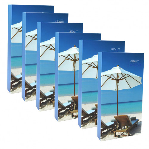 Lot de 6 albums photo Parasol 300 pochettes 10x15 2d choix