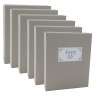 Lot de 6 albums photo Dual beige 200 pochettes 13x18 2d choix