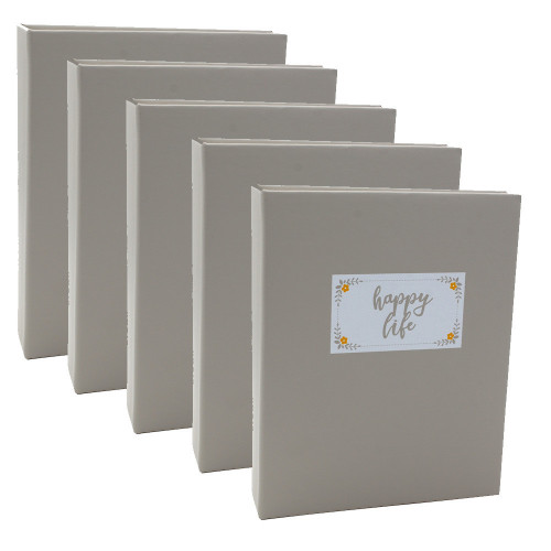 Lot de 5 albums photo Dual beige 200 pochettes 13x18 2d choix