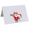 Lot de 50 cartonnages Noel 13x18 horizontal liseré grenat Grand Pere Noel Trio