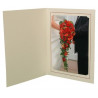 Lot de 50 cartonnage photo Rajo 10x15 ivoire liseré grenat
