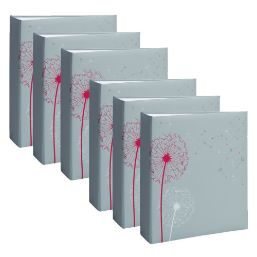 Lot de 6 albums photo Erica 2d choix Nature 2 gris 200 pochettes 11,5X15