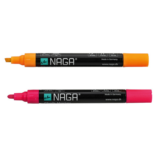 2 Marqueurs orange et rose pour tableau Naga