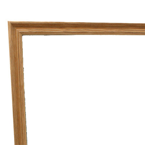 Pêle-mêle magnétique en bois Paille 40X50 fond blanc
