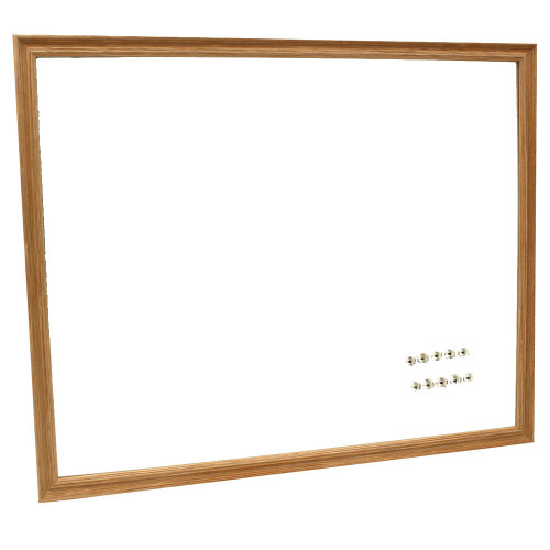 Pêle-mêle magnétique CPC en bois Paille 40X50 fond blanc