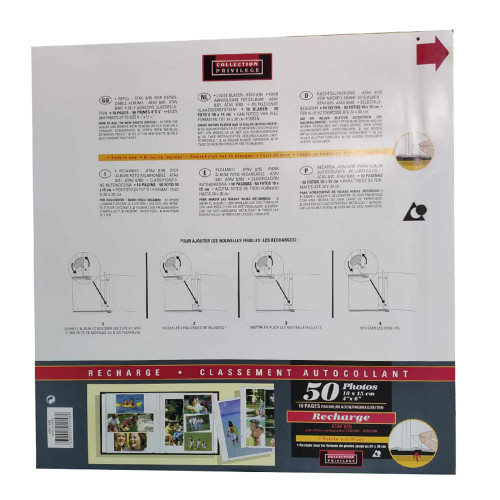 Recharges pour album photo autocollant rechargeable ATAV 8/01 et ATAV 8/80