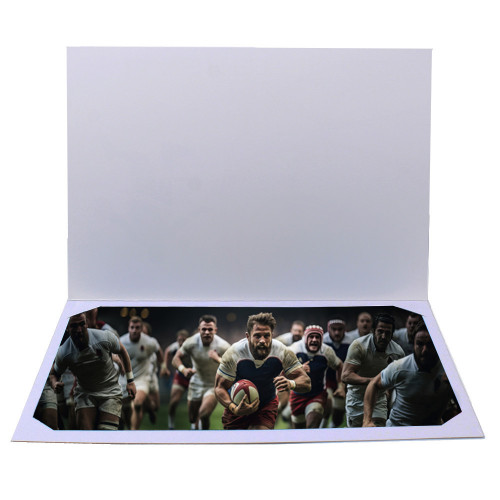 Cartonnage photo de Rugby- Horizontal - Ballon ovale