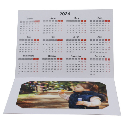 Lot cartonnage Calendrier Horizontal 2024 N3