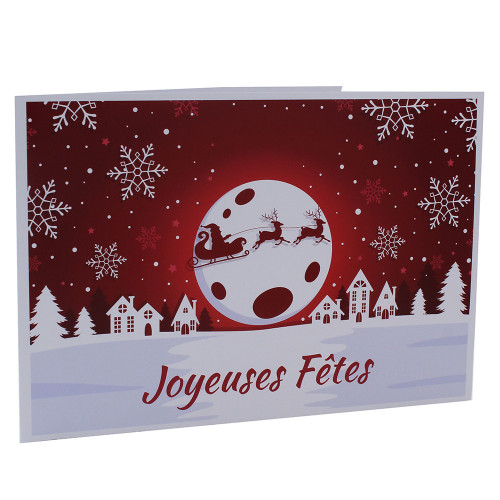 Cartonnage Joyeuses Fêtes - Groupe 20x30-18x27-18x25-18x24 avec RABAT - Rennes du Père Noël