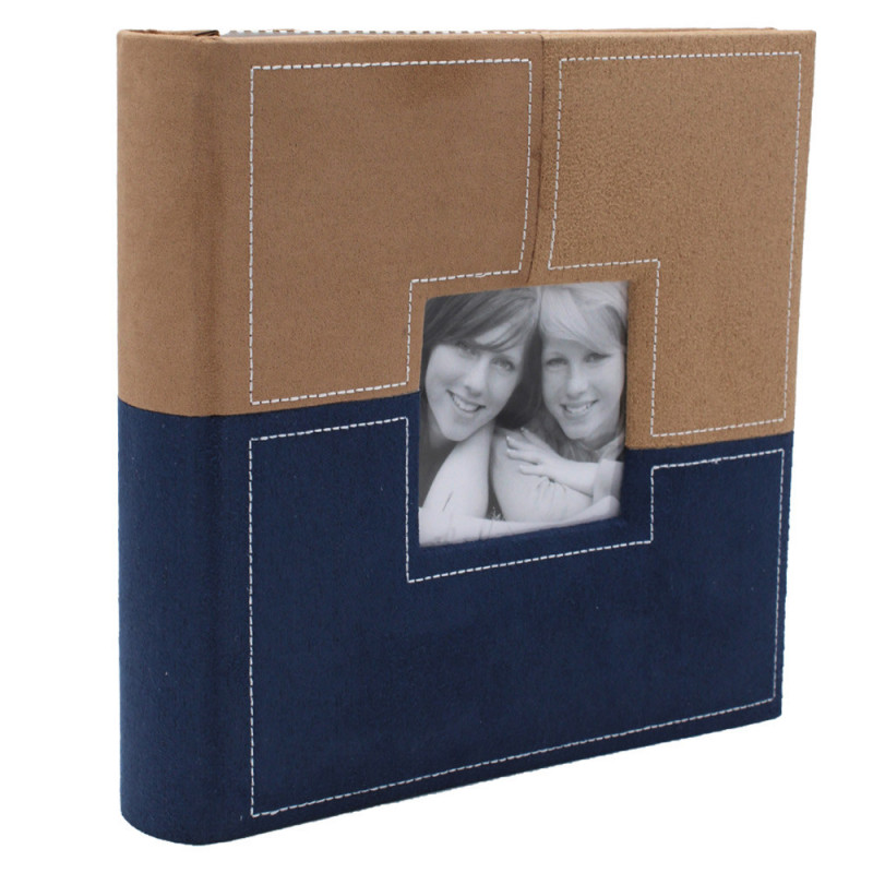 Album photo Sections BN bleu 200 pochettes 10X15