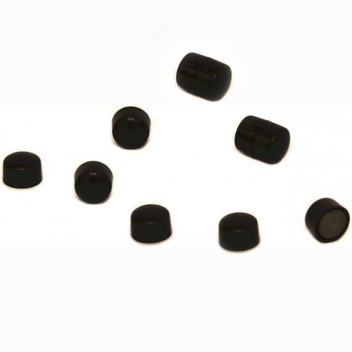 10 plots magnétiques ronds 9 mm- Noir Ariane