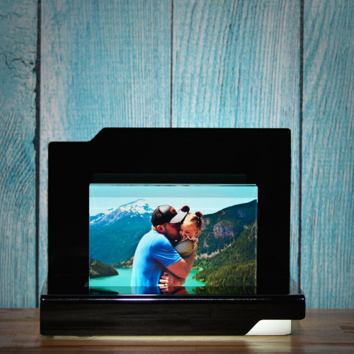 Kit Undici H 7,5x11,5 photo couleur sur verre et socle lumineux