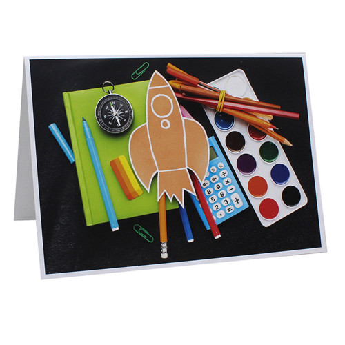 Cartonnage photo scolaire - Groupe 20x30 - Fusée