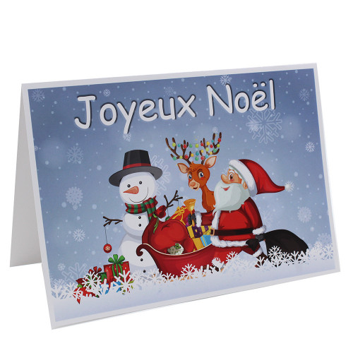 Cartonnage photo Joyeux Noël traineau - 9x13 au 20x30 cm