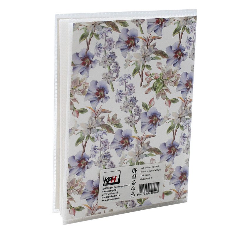 Mini album photo KP Très chic bleu 36 pochettes 10X15
