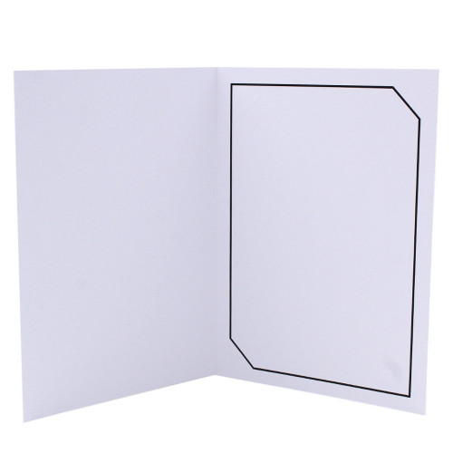 Lot de 100 cartonnages photo blanc 13x18-13x19 - Hayange Noir