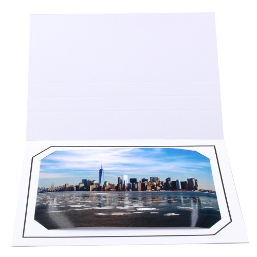 Lot de 100 cartonnages photo blanc 13x18-13x19 - Hayange Noir