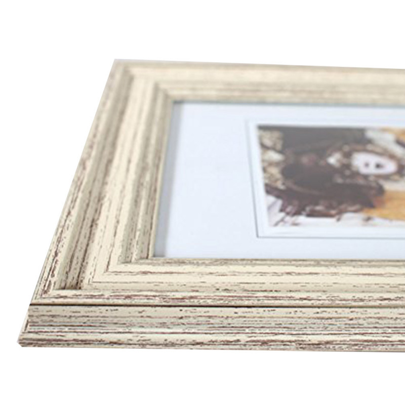 Cadre photo Lagon bois naturel patiné 20x30