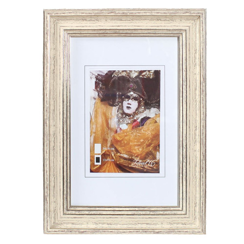 Cadre photo Lagon bois naturel patiné 20x30