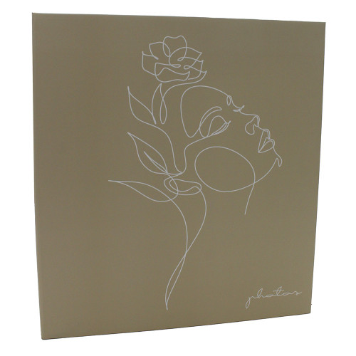 Classeur photo Ariane Line Art 400 pochettes 11x15 crème taupe